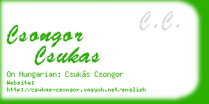 csongor csukas business card